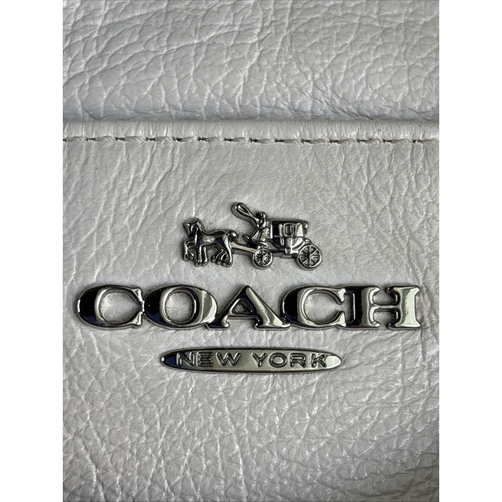 COACH Spectator Satchel Bag Cream Brown Leather Crossbody Top Handle F37679 - Picture 14 of 15